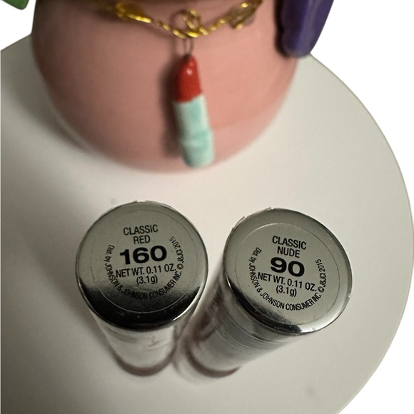 BUNDLE OF 2 Neutrogena Moisture Smooth Color Stick 160 RED & 90 NUDE SEALED - Picture 2 of 5